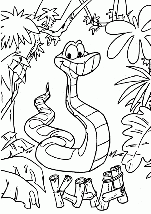 Jungle 5 kleurplaat