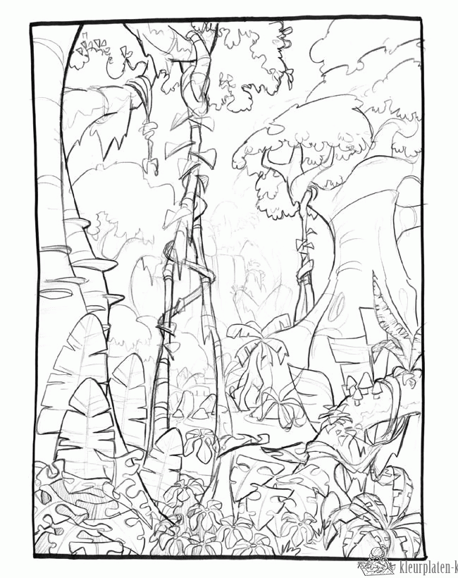Jungle 9 kleurplaat