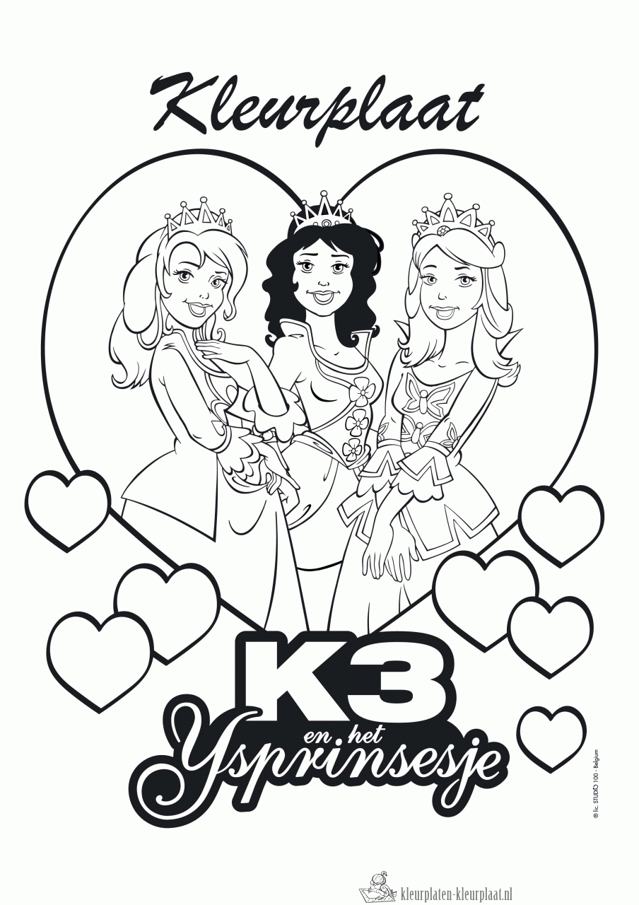 K3 1 kleurplaat