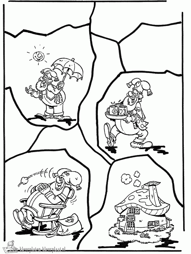 Kabouter plop 12 kleurplaat