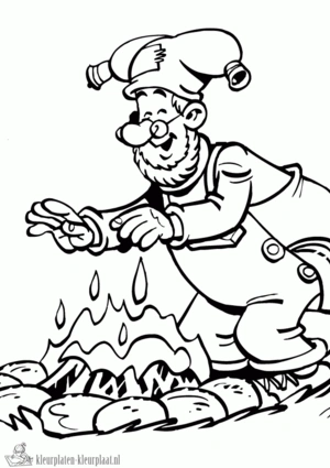 Kabouter plop 15 kleurplaat om te printen en kleuren