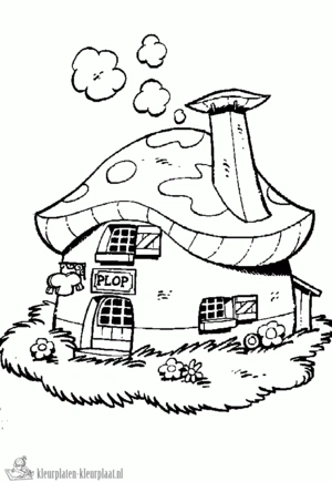 Kabouter plop 16 kleurplaat om te printen en kleuren