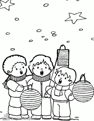 Kerstmis 17 kleurplaat om te printen en kleuren