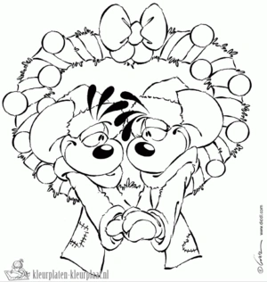 Kerstmis 18 kleurplaat om te printen en kleuren