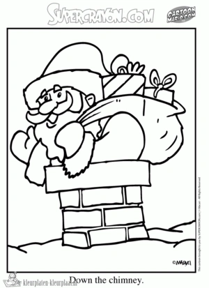 Kerstmis 34 kleurplaat om te printen en kleuren