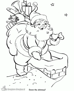 Kerstmis 44 kleurplaat om te printen en kleuren