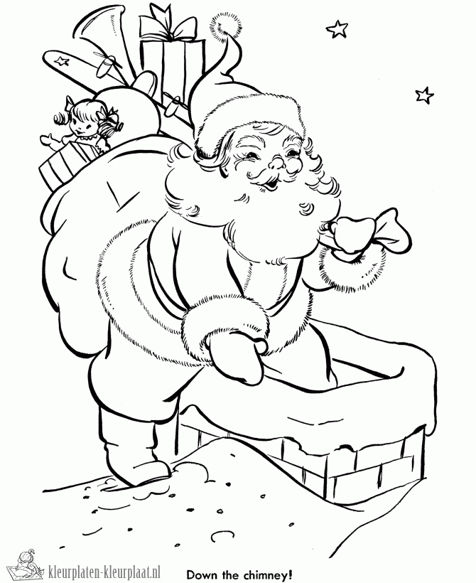 Kerstmis 44 kleurplaat