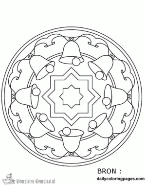 Kerststal 6 kleurplaat om te printen en kleuren