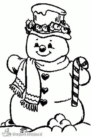 Kerststal 7 kleurplaat om te printen en kleuren