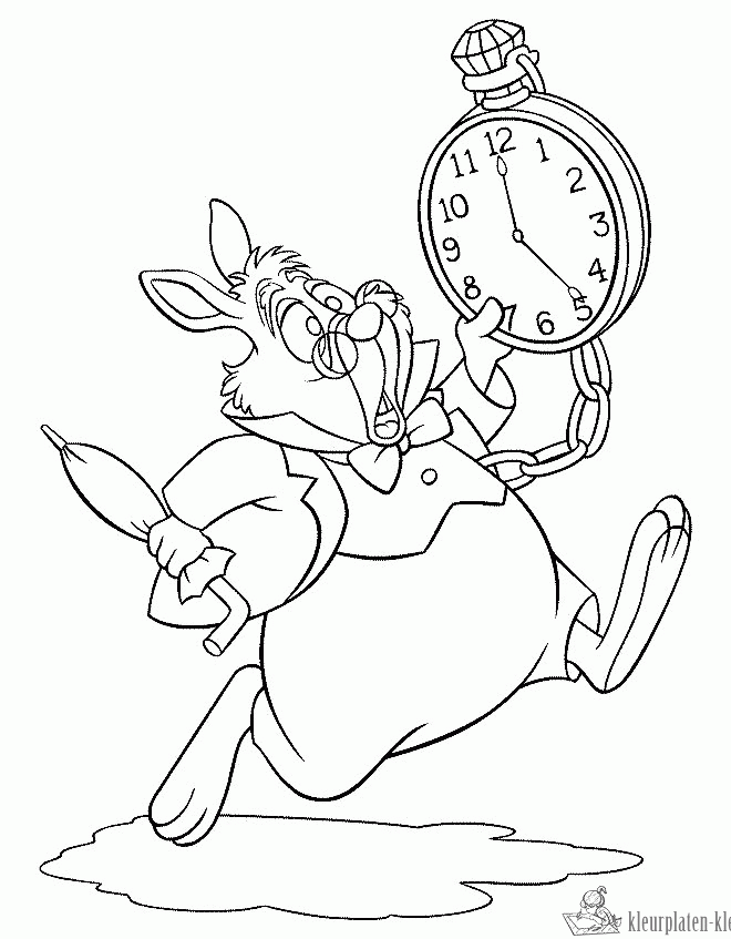 Konijn 47 kleurplaat