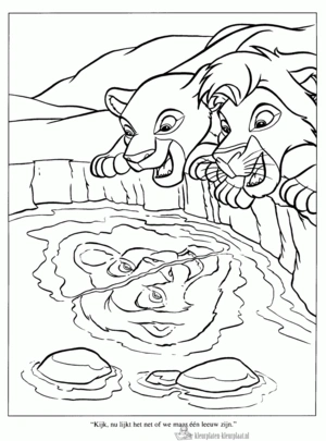 Leeuw 15 kleurplaat om te printen en kleuren