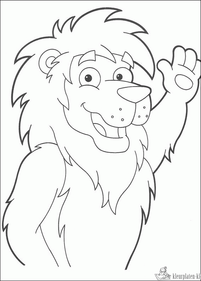 Leeuw 65 kleurplaat