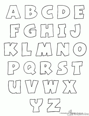 Letters 10 kleurplaat om te printen en kleuren