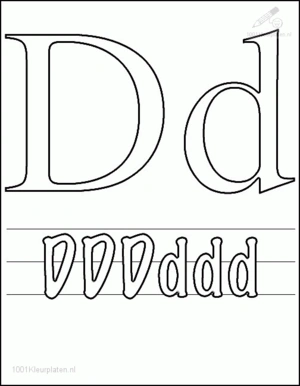 Letters 29 kleurplaat om te printen en kleuren