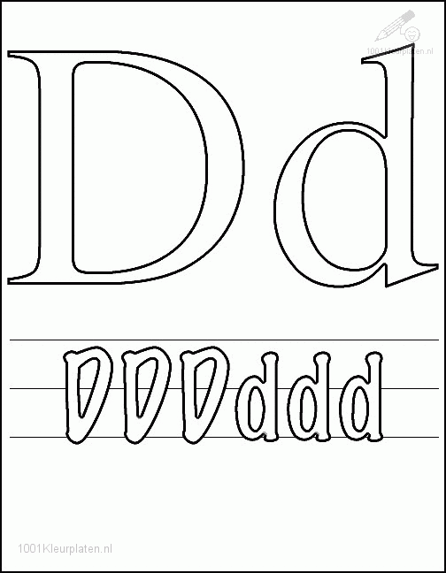 Letters 29 kleurplaat