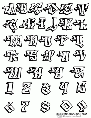 Letters 5 kleurplaat om te printen en kleuren