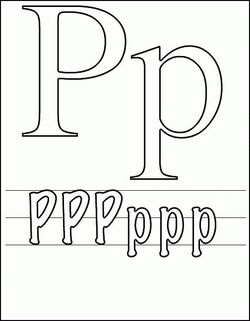 Letters 51 kleurplaat