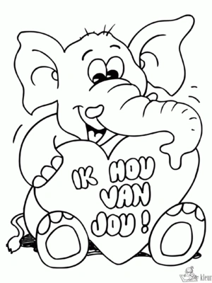 Liefde 2 kleurplaat om te printen en kleuren