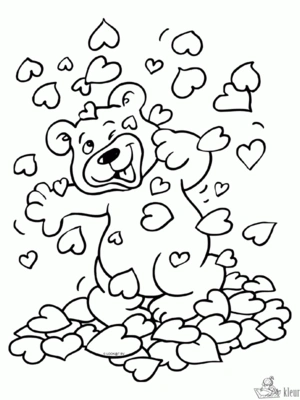 Liefde 3 kleurplaat om te printen en kleuren
