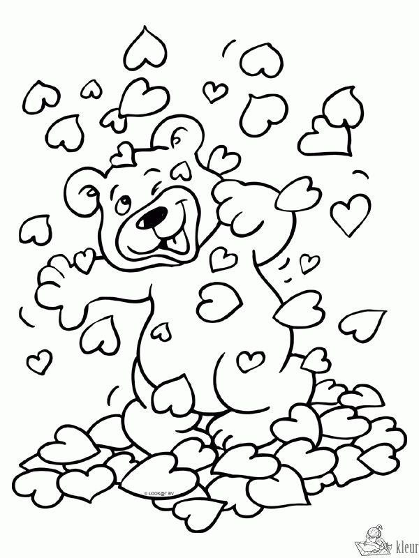 Liefde 3 kleurplaat