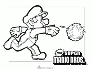 Mario 29 kleurplaat om te printen en kleuren