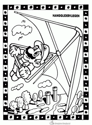 Mario 30 kleurplaat om te printen en kleuren
