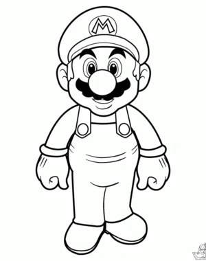 Mario 49 kleurplaat om te printen en kleuren