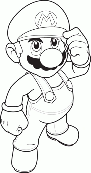 Mario 54 kleurplaat om te printen en kleuren