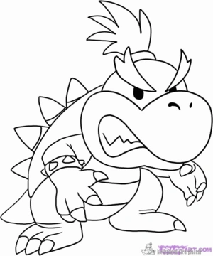 Mario 73 kleurplaat om te printen en kleuren