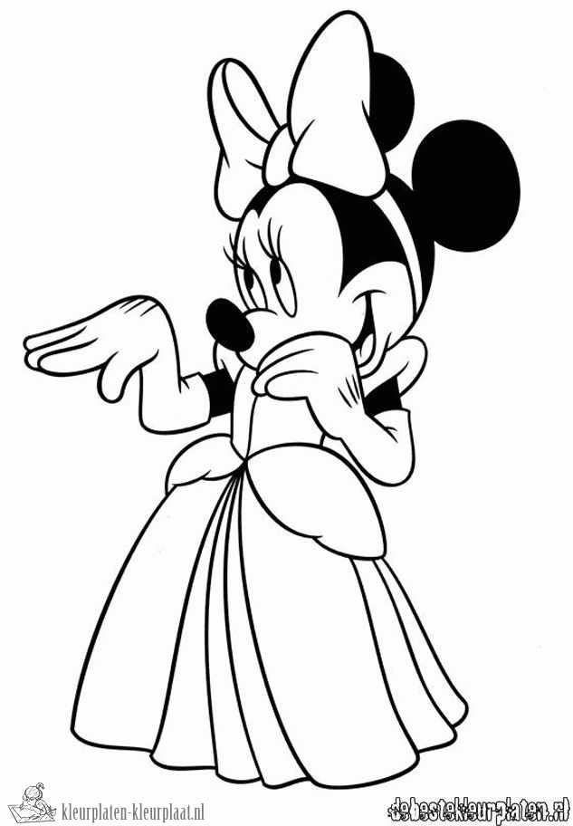 Minnie mouse 1 kleurplaat