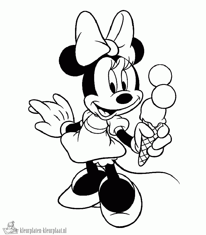 Minnie mouse 12 kleurplaat