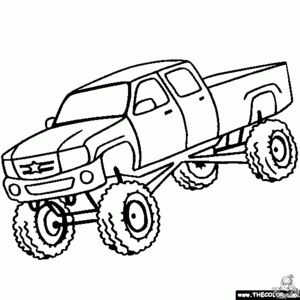 Monstertruck 6 kleurplaat om te printen en kleuren
