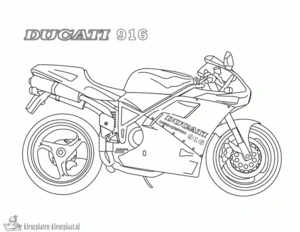 Motor 2 kleurplaat om te printen en kleuren