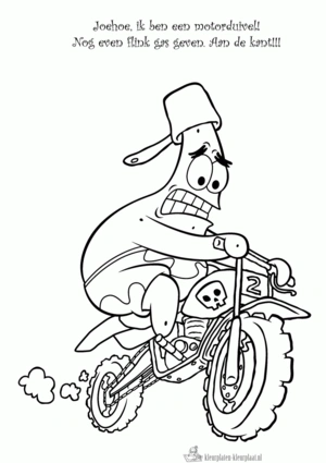 Motor 4 kleurplaat om te printen en kleuren