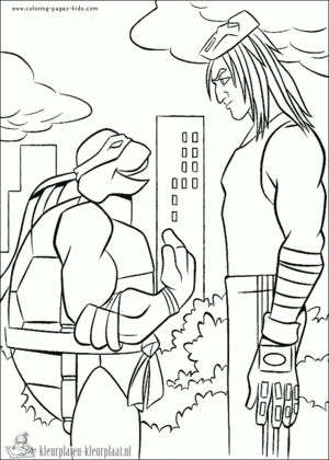 Ninja turtles 10 kleurplaat om te printen en kleuren