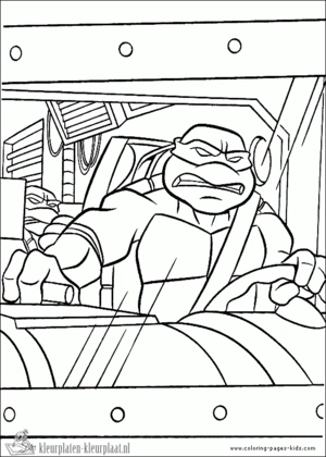 Ninja turtles 11 kleurplaat om te printen en kleuren