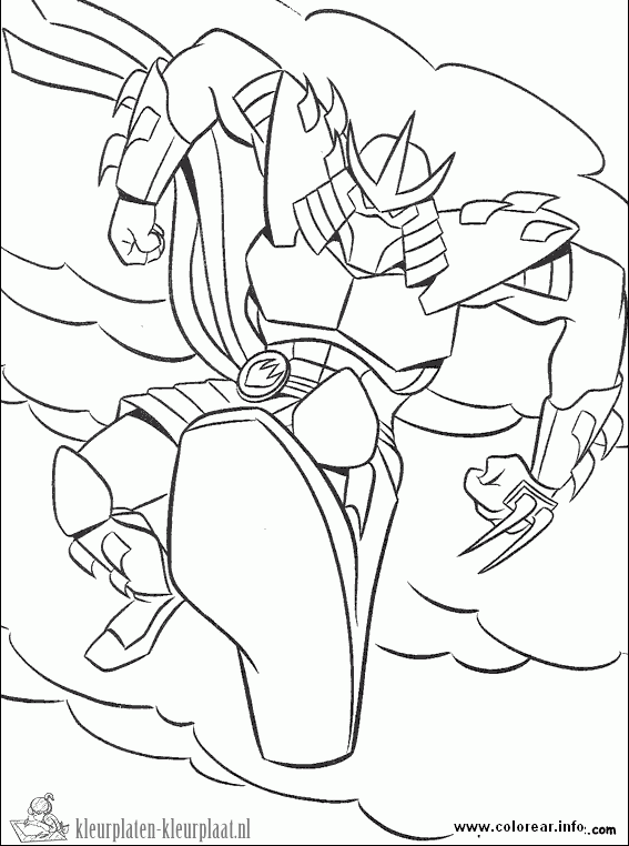 Ninja turtles 5 kleurplaat