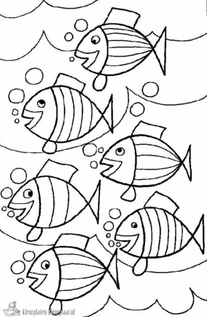 Onderwaterwereld 4 kleurplaat om te printen en kleuren