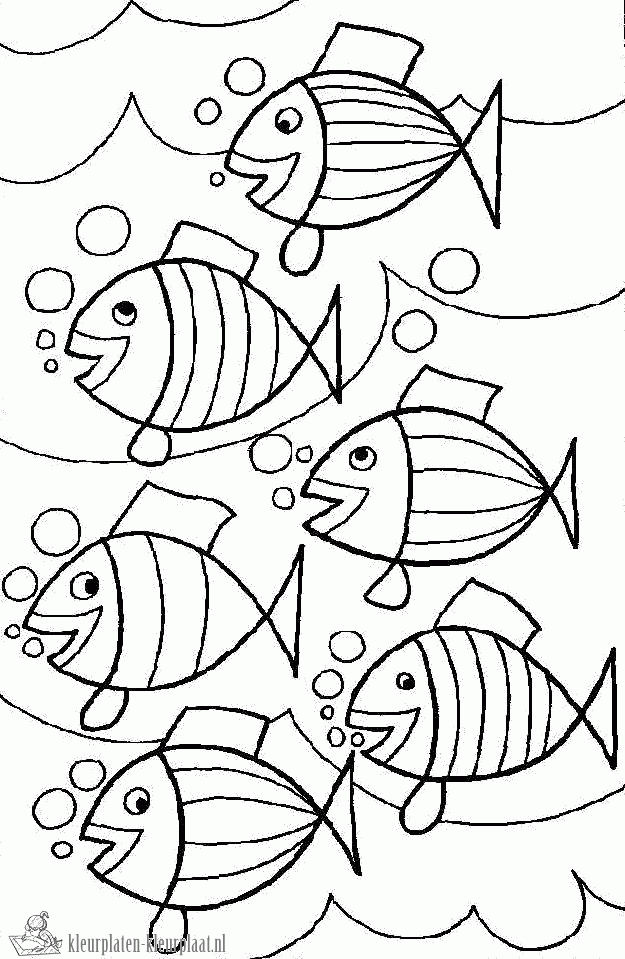 Onderwaterwereld 4 kleurplaat