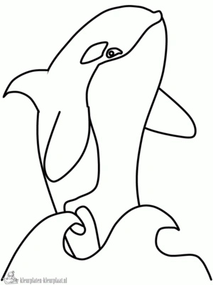 Orka 3 kleurplaat om te printen en kleuren