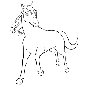 Spirit kleurplaat om te printen en kleuren