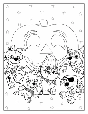 Halloween thema kleurplaat om te printen en kleuren