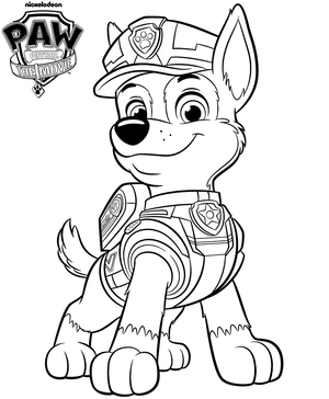 Stoere chase kleurplaat om te printen en kleuren