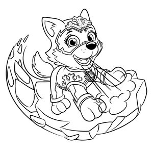 Superheld everest kleurplaat om te printen en kleuren