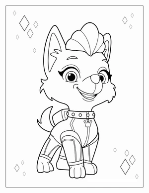 Sweetie prinses kleurplaat om te printen en kleuren