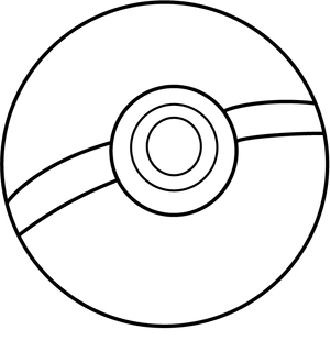 Pokeball kleurplaat om te printen en kleuren