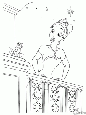 Prinses 12 kleurplaat om te printen en kleuren