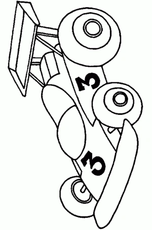 Raceauto kleurplaten om te printen en kleuren