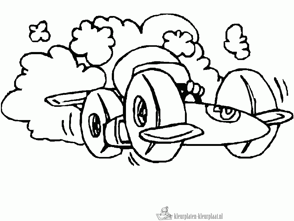 Raceauto 15 kleurplaat