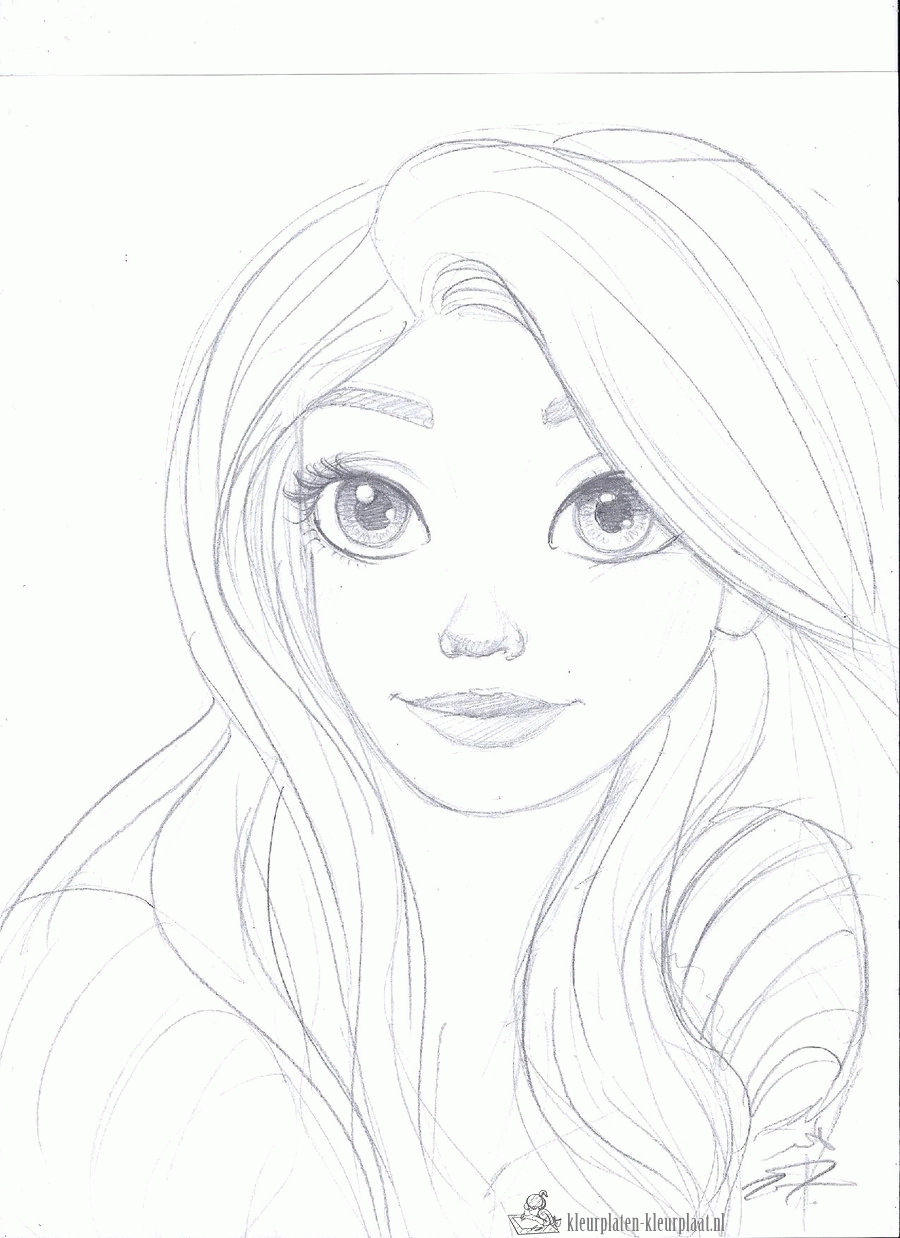 Rapunzel 1 kleurplaat